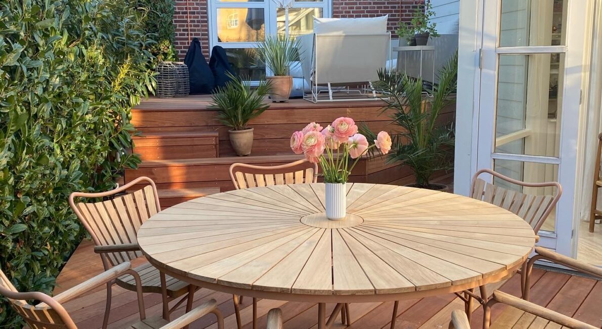Terrasse i hårdtræ
